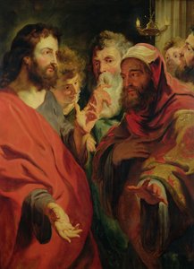 Christus onderwijst Nicodemus
